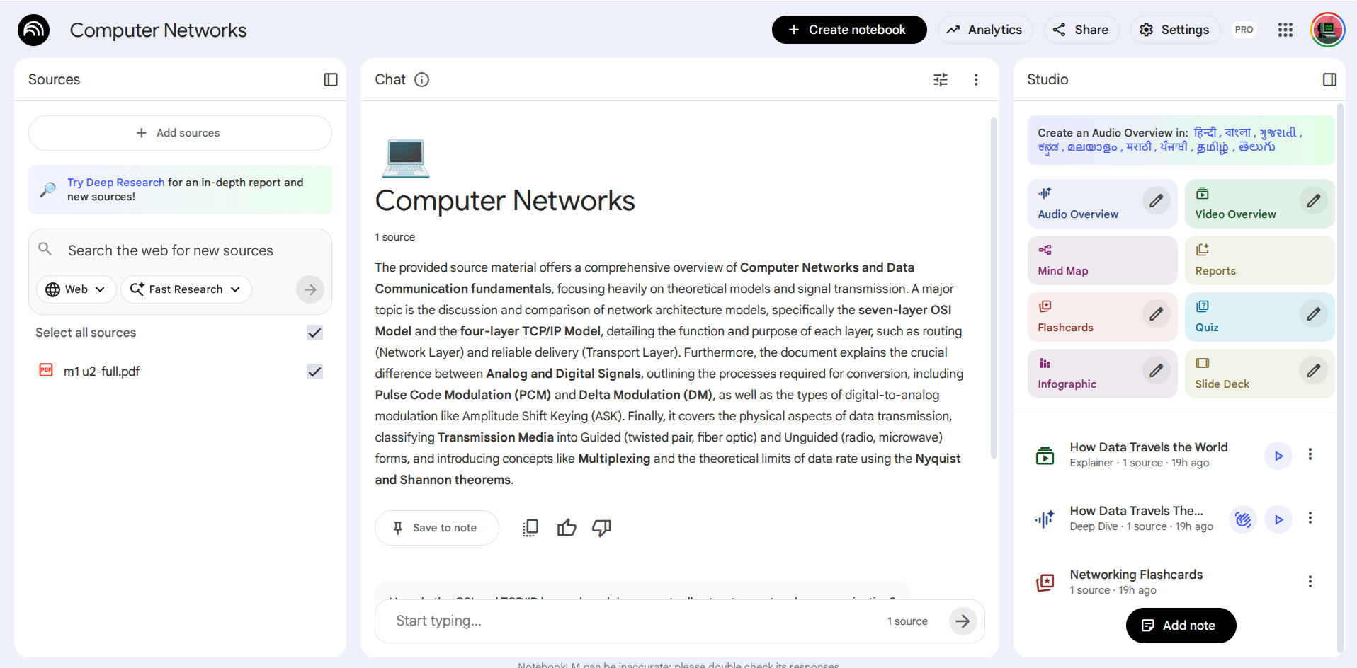 NotebookLM Screenshot