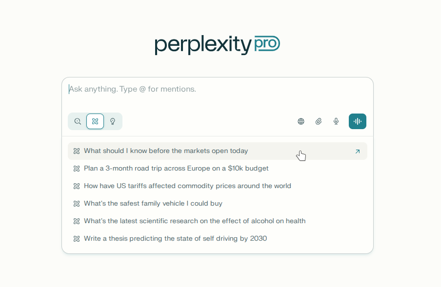 Perplexity Screenshot